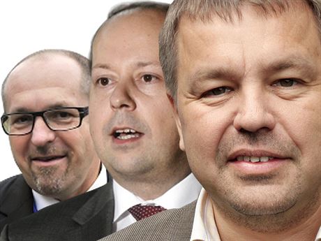 Rebelové (zleva) Ivan Fuksa, Marek najdr a Petr Tlucho, kteí zobchodovali svj poslanecký mandát.