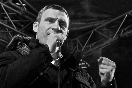 Lídr ukrajinské revoluce, Vitalij Kliko.