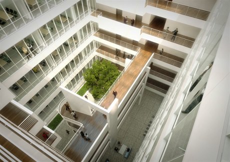 Skanska Green Court was designed by Richard Meier & Partners