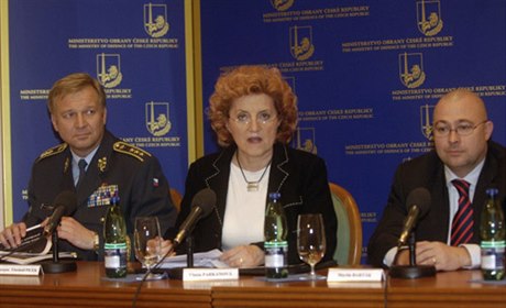 Vlasta Parkanová was defense minister for part of the period in which the suspect tenders were held; her then deputy, Martin Barták (right), figures in the Tatra and Iveco cases