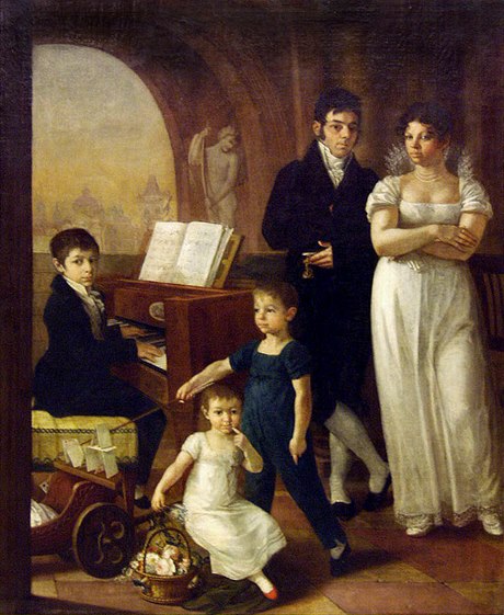 Antonín Machek - The Božka family, 1814