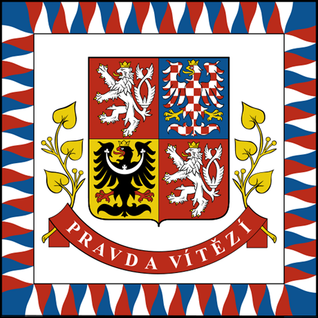 The Czech presidential flag