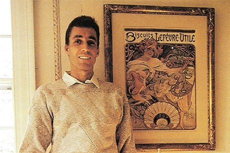 Snímek pevzatý z knihy Mucha: La Collection Ivan Lendl, která vyla v roce 1989.