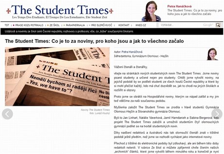 Webový magazín The Student Times vychází od letoního záí. Co jej eká v budoucnu?