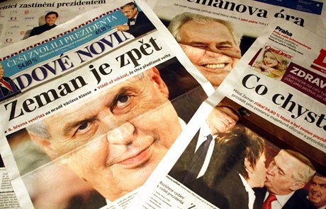 Před novinářskými názory na nového prezidenta České republiky se nedalo utéci.