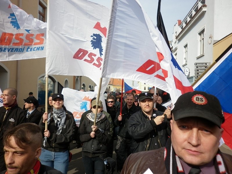 Memebers of the Workers Party for Social Justice (DSSS) and its youth branch (DS) on the march
