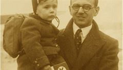 Sir Nicholas Winton with rescued child, circa 1939