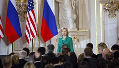 US Secretary of State Hillary Clinton at Prague Castle
