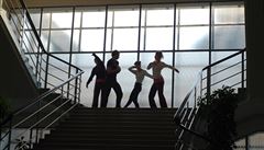 Finlandia dancers rehearse in the natural light of the building