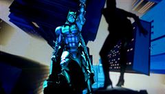 Batman facing the shadowy menace of Catwoman