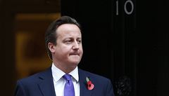 Proti politice konzervativního premiéra Davida Camerona se bouí tém polovina poslanc jeho strany.