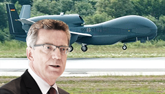 Německý ministr obrany Thomas de Maiziere, považovaný donedávna za nástupce Angely Merkelové, vyšel z aféry Euro Hawk s pošramocenou pověstí.