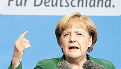 Angela Merkelová je tady „pro Německo“.
