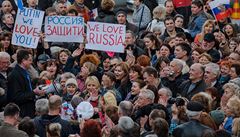 Proruské protesty na Krymu.