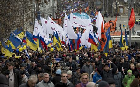 Demonstrace v Moskv.