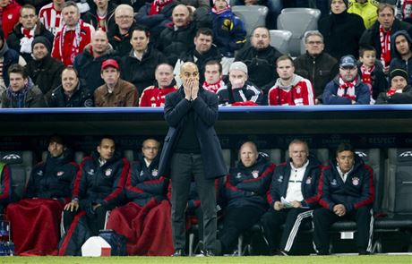 Trenér Bayernu Pep Guardiola.