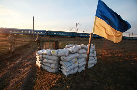 Ukrajinské jednotky na strái (ilustraní fotografie).