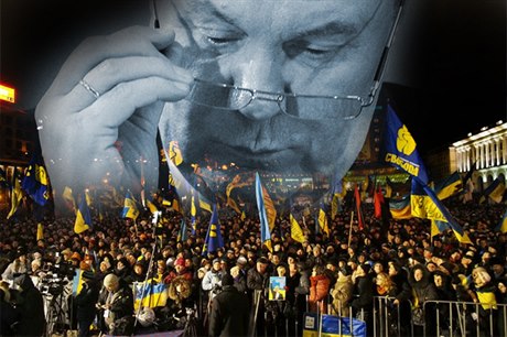 Viktor Janukovyč je pro demonstranty ten zlý, ale nezapomínejme, že pořád demokraticky zvolený prezident.
