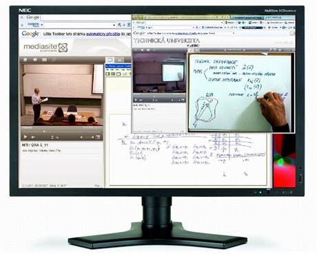Systém ALS integruje videopednáku, screeny z notebooku i psané poznámky na tabuli.
