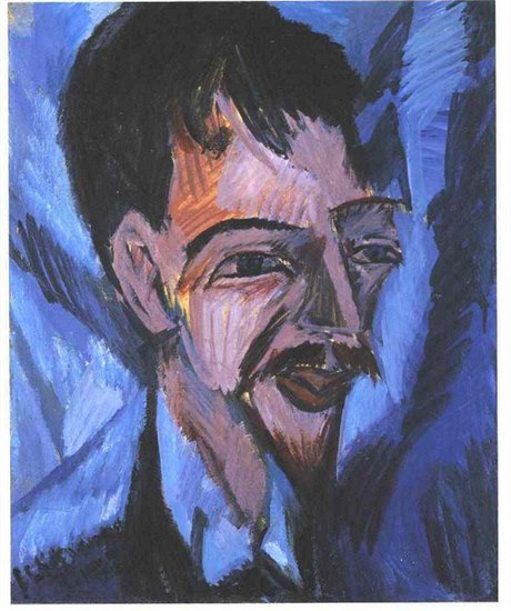 Portrait of Alfred Döblin by Ernst Ludwig Kirchner