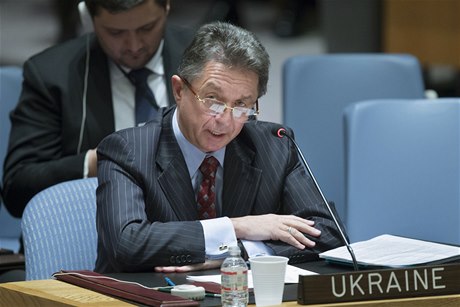 Ukrajinský velvyslanec pi OSN Jurij Sergejev.