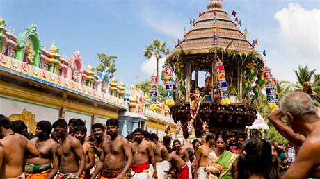 Festival Hindu Kovil v Jaffne.