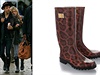 Obyejné holiny proslavila v roce 2008 Kate Mossová. Dolce & Gabbana v následné módní vln odli gumáky do leopardího vzoru.