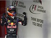 Radující se Daniel Ricciardo ze stáje Red Bull.
