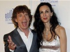 Mick Jagger se svou ptelkyni L' Wrenn Scottov na spolenm snmku