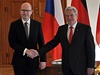 Bohuslav Sobotka se setkal s nmeckým prezidentem Joachimem Gauckem.