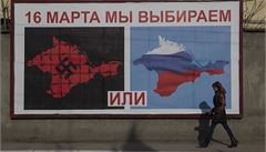 Krym zvol svoji budoucnost 'mezi ruskou vlajkou a hkovm kem'
