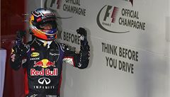 Radující se Daniel Ricciardo ze stáje Red Bull.