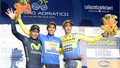 Zleva: Nairo Quintana, Alberto Contador a Roman Kreuziger.