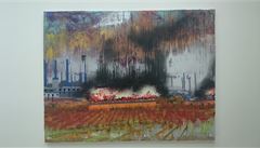 Inspirací pro tento obraz byla cesta malíe Jana Mika do Iráku. Depresivní záitek pak odráí jeho nejnovjí obrazy.