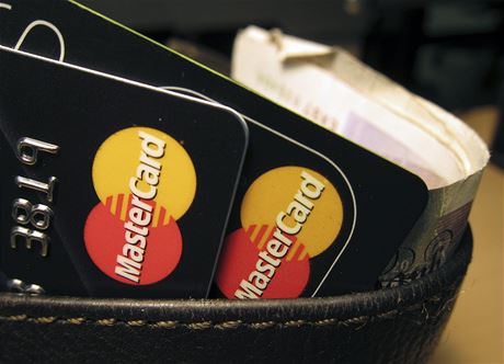 Platební karty MasterCard  ilustraní foto.