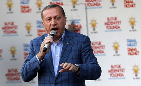 Turecký premiér Recep Tayyip Erdogan. 