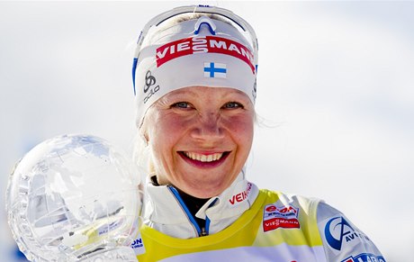 Vítězka Světového poháru Kaisa Mäkäräinenová.