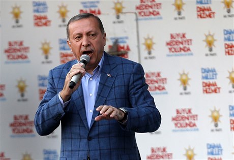 Turecký premiér Recep Tayyip Erdogan. 