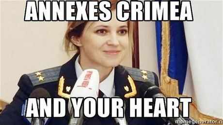 jeden ze záplavy mem na téma Natalija Poklonskaja.
