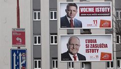 'Vykoisovatel a lichv'. Ostr volebn kampa na Slovensku pokrauje
