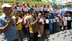 Modlitba za let MH370.