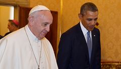 Pape pivtal ve Vatiknu Obamu. Obdivuji vs, ekl mu americk prezident