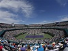 Hlavní kurt Crandon Tennis Center pi finále mezi Djokovicem a Nadalem
