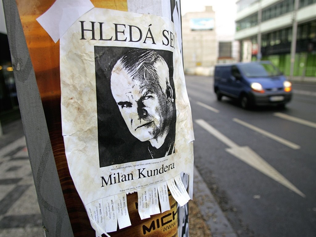 Hledá se Milan Kundera.