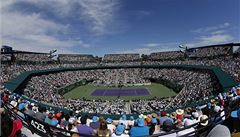 Hlavní kurt Crandon Tennis Center pi finále mezi Djokovicem a Nadalem
