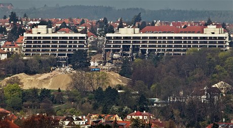 Demolice Hotelu Praha.