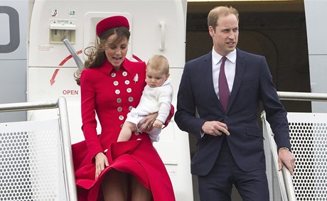 Malý princ George s rodii na oficiální návtv Nového Zélandu.