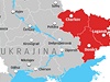 Oblasti, kde vzbouenci poadují odtrení od Ukrajiny