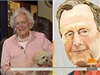 "Tohle je mj mu?"  zavtipkovala Bushova matka Barbara, kdy jí ukázali portrét jejího mue. Od svého syna by se namalovat nedala.