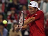 Japonský tenista Tatsuma Ito v utkání s Radkem tpánkem